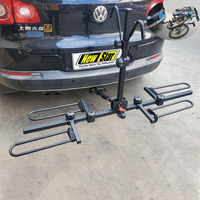 Porte-vélos pour vélos électriques, porte-vélos à plateforme pour 2 vélos, robuste, pliable, inclinable, compatible avec un récepteur de 2 pouces