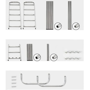 ชั้นวางรองเท้าโลหะ Ele-Gate ขนาด 60.5x26x50 ซม. แบบเสริมความแข็งแรง จัดเก็บรองเท้าได้เยอะ - Product Image 2