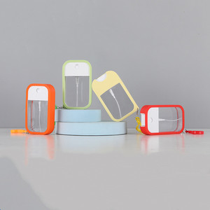 Flacon de 50 ml vide pour désinfectant pour les mains, recharge portable, vaporisateur format carte de crédit, emballage de poche avec étui - Product Image 4