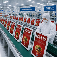 Kiosque d'affichage numérique, écran tactile LCD de 15,6 pouces, affichage publicitaire, ordinateur de bureau Android pour restaurant, commerce de détail