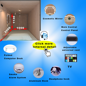 พื้นที่กันเสียงนอนฝักแคปซูลเตียง<span class=keywords><strong>ห้อง</strong></span>พักสำหรับโรงแรม - Product Image 6