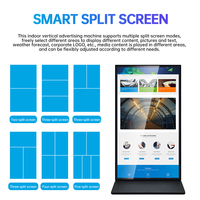 Pantalla LCD Vertical Completa de 85 Pulgadas, Kiosco Vertical con Pantalla Táctil Android para Interiores, Exhibición Publicitaria para Centros Comerciales, Venta al Por Mayor