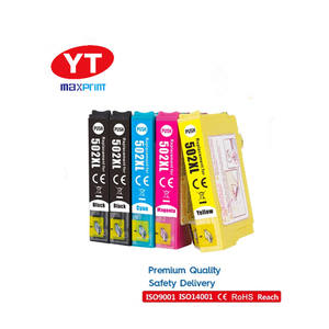 Yelbes T502XL 502XL <span class=keywords><strong>502</strong></span> T502 <span class=keywords><strong>cartouche</strong></span> d'encre Compatible Premium pour imprimante WF-2860DWF <span class=keywords><strong>Epson</strong></span> XP-5100 WorkForce - Product Image 1