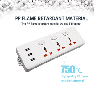 Multiprise <span class=keywords><strong>universelle</strong></span> durable avec prises US, EU, UK, AU, 3 ports USB et protection contre les surtensions à 5 prises - Product Image 2