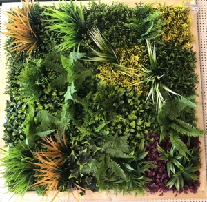 Высокое качество, индивидуальные 3D искусственные джунгли, Искусственные пластиковые вертикальные садовые зеленые стены, уличные цветы, листья - Product Image 4