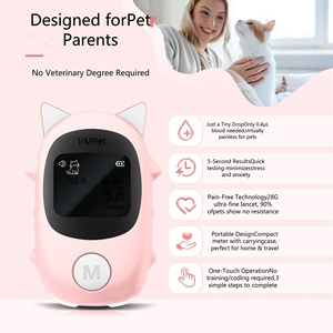 Appareil de mesure de la glycémie pour animaux de compagnie (chats, chiens) – Testeur de diabète pour animaux avec bandelettes de test – Usage domestique et vétérinaire - Product Image 2