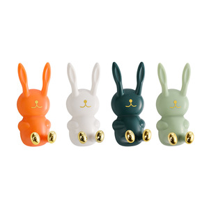 Cartoon Rabbit Adhesive <b>Hook</b> Wall Mounted Multifunctional <b>Hook</b> For Bathroom <b>Kitchen</b> Storage - Product Image 2