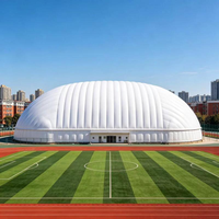 Cubierta Inflable para Cancha de Fútbol en Interiores, Estructura Inflable para Estadios, Domos Deportivos