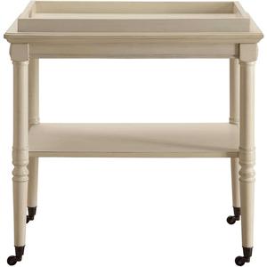 Set di bevande per carrelli con barra di rotolamento in legno HMS 30 bianco anticato - Product Image 4