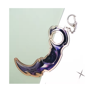 Custom Low Price Printed Acrylic Key Chain Anime Cartoon Plastic Key Chain Clear Edge