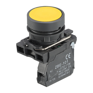 XB5 AA42 Spring Metal Push Button Switches 22mm 30mm 40mm 60mm 1NO+1NC <strong>Flush</strong> Button Momentary IP65 <strong>Level</strong> 10A Max. 2NO Light - Product Image 4