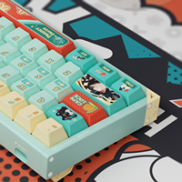 Keyboard Gaming Mekanik Mini 65% ISO/ANSI/ABNT2 yang Dapat Disesuaikan, RGB, Mendukung Hot-swap, Dapat Dikustomisasi Bahasa Prancis/Jerman/Portugis Brasil, Dll.