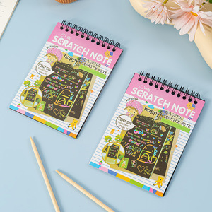 Scratch Note Colorful Art <b>Book</b> 6.5 Inch Thickened Paper For Kids Creative Drawing Toy <b>Educational</b> Gift For Children - Product Image 1