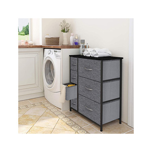 Mueble de dormitorio de esquina moderno de lujo, tela de almacenamiento alta, cajones de ropa, cómoda - Product Image 6