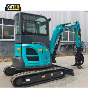 จัดส่งฟรี รถขุดดินขนาดเล็ก รถขุดตีนตะขาบ 2.5 ตัน ห้องโดยสารปิด ระบบไฮดรอลิก สำหรับขาย - Product Image 5