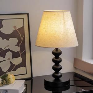 Lampe sur pied et lampe de table vintage de style Wabi-Sabi français, moderne, chinois, américain, rétro, à intensité variable, lumière blanc chaud, ambiance haut de gamme - Product Image 4