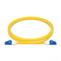 Kabel Patch Fiber 1m (3ft) LC UPC Duplex ke LC UPC Duplex Single Mode OS2 LSZH 2.0mm Tight Buffered Kuning