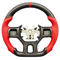 Volant personnalisé en fibre de carbone véritable pour Dodge RAM 1500 2500 3500, amélioration de l'intérieur du camion, style sportif