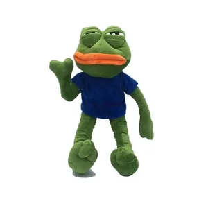 Peluche Grenouille Triste Mignonne, Coussin Doux et Rembourré, Poupée en Peluche Animal <span class=keywords><strong>Pepe</strong></span> la Grenouille Triste avec Expression, Cadeau d'Anniversaire pour Garçons et Filles - Product Image 2