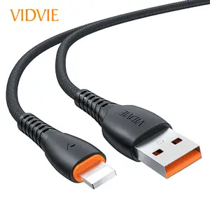 VIDVIE Durable 1.2M Thick Nylon Braided Woven i Phone Charger USB Data Cable For iPhone