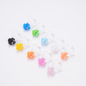 Ensemble de bouchons d'oreilles et pince-nez en silicone, matériel de natation et de plongée, pour enfants et adultes, étanches - Product Image 3