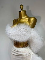 Ensemble deux pièces pour femmes, haut à paillettes scintillantes, jupe longue, tenue de soirée élégante, tenue de luxe pour anniversaire, boîte de nuit, chanteuse, danseuse, scène