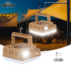 Công suất cao USB sạc Led đèn pin Lều Móc Đèn tay với ngân hàng điện ABS Chất liệu <span class=keywords><strong>Torch</strong></span> cho Cắm Trại Đi Bộ Đường Dài khẩn cấp - Product Image 2