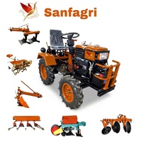Traktor Mini 15hp 18hp Traktor Kompak Pabrik Traktor Roda Empat Rotary Tiller Garansi 1 Tahun untuk Pertanian Skala Kecil