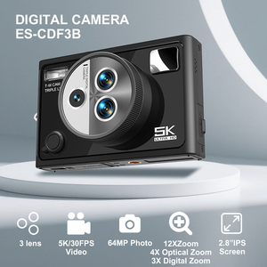 New Arrival Wifi 5k Photography 3 Lens <b>Camera</b> 64MP Photo With 2.8 Inch Screen for Digital High-definitio Shoot New Arrival Wifi - Product Image 3