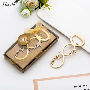 Abrebotellas Hstyle 8 Shape Love Forever Favores de boda y regalos para invitados Recuerdos DE BODA Suministros para fiestas Abrebotellas - Product Image 3