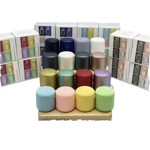 Haut-parleur portable sans fil 5W Macaron Mini haut-parleur Bluetooth TWS rechargeable avec basses puissantes, petit canon en acier rond, cadeau stéréo - Product Image 1
