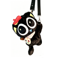 Sac à dos en peluche mignon en forme de poupée pour enfants, sac de voyage pour bébé, sac à dos en tissu peluche sûr pour les sorties