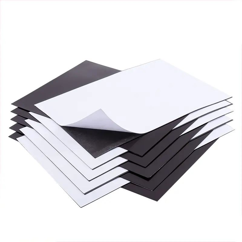 Customized Thin Flexible Rubber Magnet Sheet for office use name card or fridge magnets use