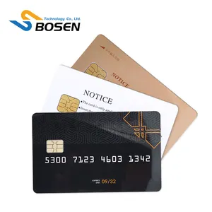 Smart Contact IC SLE4442 Chip Card Cr80 Size Membership Card PVC Blank Plastic Magnetic Stripe Chip Card For Access Control