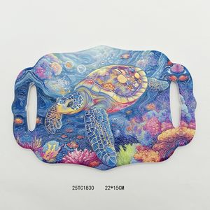 Sous-<span class=keywords><strong>plat</strong></span> en céramique bohème personnalisé, coloré, rond, 3D, créatif, idéal pour la vaisselle – Nouveauté en promotion - Product Image 3