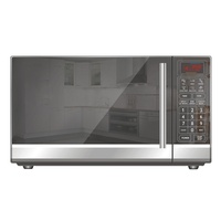 Oven Microwave Digital Stainless Steel 0.9 Cuft Berkualitas Tinggi dengan Layar LED, Kontrol Digital, 6 Program Memasak, untuk Rumah Tangga