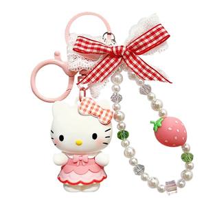 Adorable porte-clés mignon dessin animé porte-clés Cosplay <span class=keywords><strong>Pop</strong></span> Anime portefeuille breloque, drôle Kuromi porte-clés femmes rose porte-clés - Product Image 5