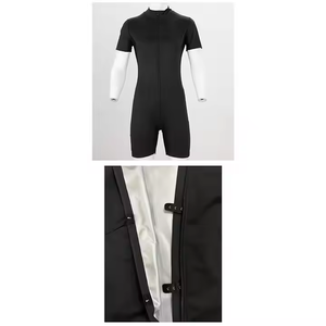 PVC Shapewear Corset with Short Sleeves Sports Yoga Wear <b>for</b> Waist & Hip Lift Home Weight Loss <b>Sauna</b> <b>Suits</b> - Product Image 4