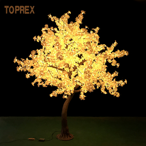 Decoración Navideña para Exteriores, Árbol de Hojas de Arce Artificiales con Luces LED RGB, Clasificación IP65, Fácil Instalación, Ideal para Otoño - Product Image 1