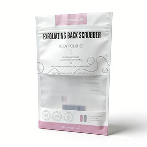 Sachets Doypack Personnalisés en Plastique Transparent Argenté avec Fermeture Zip, Qualité Alimentaire, 100g 200g 500g, pour Emballage de Gommage Corporel SPA et Soins Personnels - Product Image 6