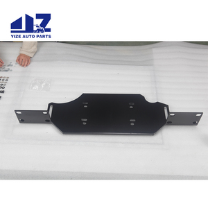For 2018-2023 <strong>Jeep</strong> Wrangler JL/JLU &amp; Gladiator W/ Metal Bumper <strong>Winch</strong> Mount Plate Bracket Kit - Product Image 3