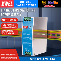 Alimentation industrielle sur rail DIN MWEL NDR-480-48 480W 48V 10A pour station de base de communication, système solaire, affichage LED
