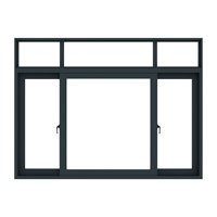 Sistema de Ventanas Corredizas de Aluminio Gm94 6063 T5 Diseño Europeo con Riel de Acero Inoxidable y Alto Rendimiento de Impermeabilidad