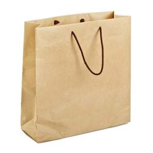 Sac en papier kraft pour la restauration rapide, écologique, brun, personnalisé avec logo, produit de premier rang en usine, vente en gros - Product Image 1