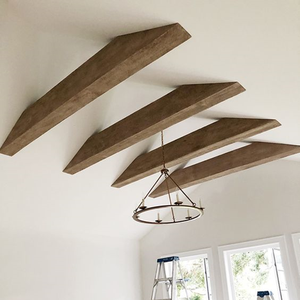 Anysize Tamaño personalizado Longitud de 1 'a 24 'Precio al por mayor Venta caliente Pu Techo artificial de madera laminada <span class=keywords><strong>Vigas</strong></span> de madera de imitación - Product Image 5