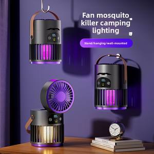 Lámpara <span class=keywords><strong>Antimosquitos</strong></span> con Ventilador y Batería de Litio, Modelo 2026, 2 en 1, 5 Velocidades, Multifuncional, para Exteriores, Camping, Hogar y Escritorio - Product Image 3