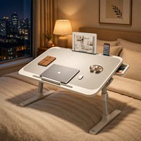 Support d'écriture portable pliable et réglable en hauteur, table de lit pour ordinateur portable, plateau multifonctionnel pour dortoir, rebord de fenêtre, canapé