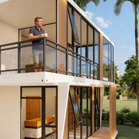 XULV Maison Capsule de Camping Préfabriquée Moderne et Luxueuse en Structure Acier, Villas Intelligentes, Cabine Conteneur