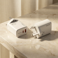 Chargeur rapide USB Type-C QC3.0 25W avec prise UK, protection contre les courts-circuits 5V/3A pour téléphones portables, ordinateurs portables et appareils photo