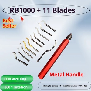 Strumento raschiatore raschiatore di qualità industriale manico in plastica NB1100 in acciaio inox smusso Trimmer ODM 1018 lama raschietto - Product Image 4